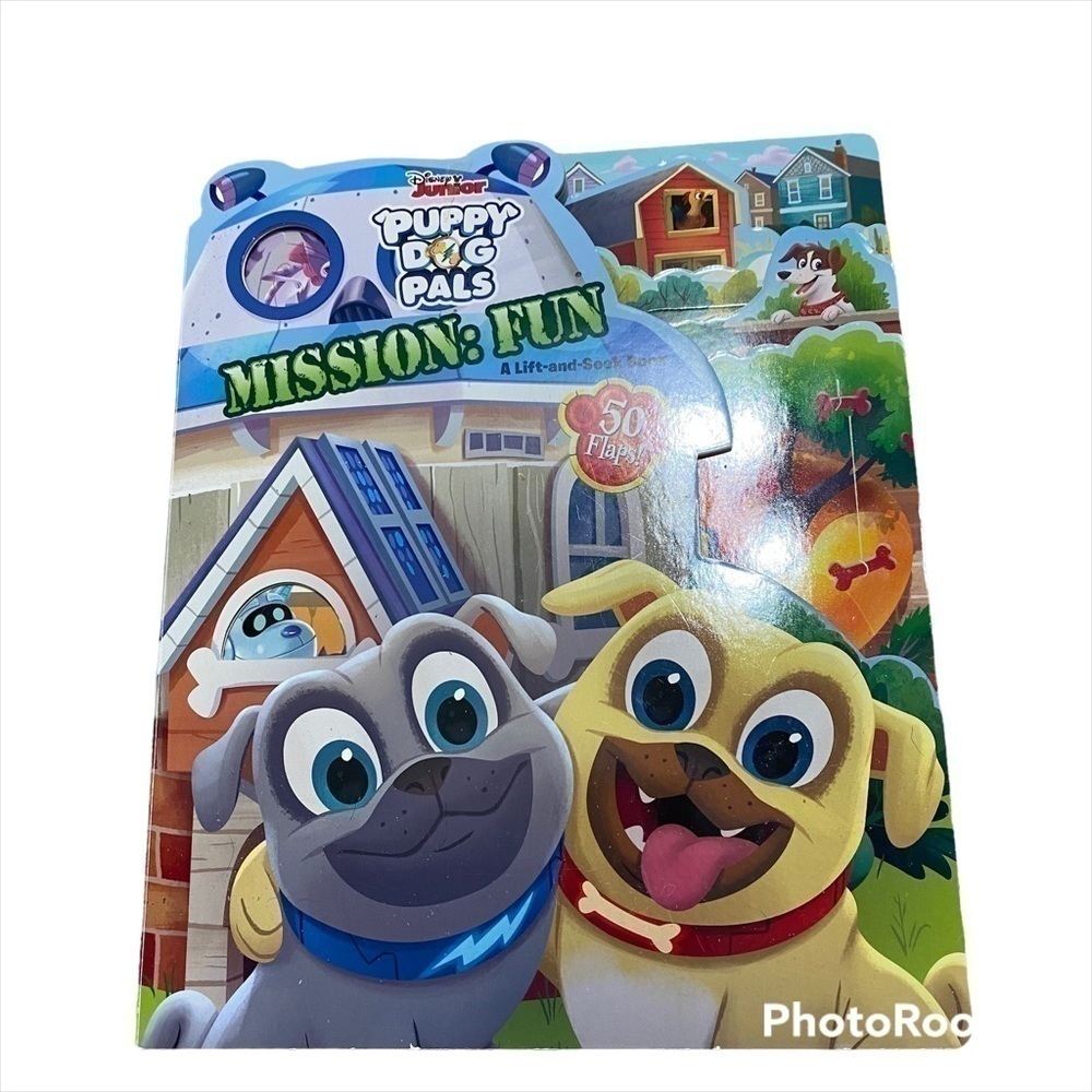 Puppy Dog Pals Mission: Fun Book Hardcover Lift a Flap Disney Kids